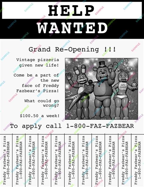 Fnaf Rules Cheques Help Wanted Printable Decorations Etsy Singapore