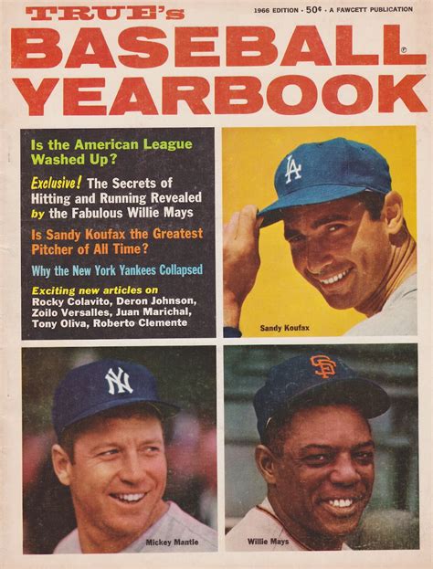 The Five Tool Collector 1966 Baseball Ragtrues Baseball Yearbook