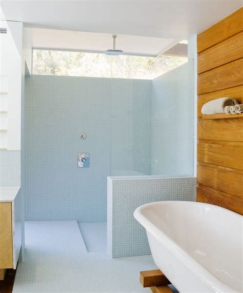 A tiled shower adds beauty and durability and value to your home, and you can tile your shower all by yourself. step down shower pan | Tile and Bath | Pinterest | Open ...