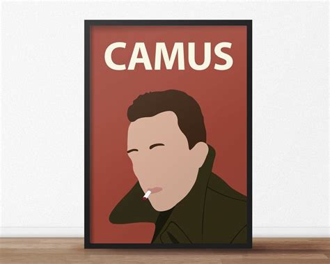 Albert Camus Poster Minimalist Artwork Philosophy Print Etsy In 2021