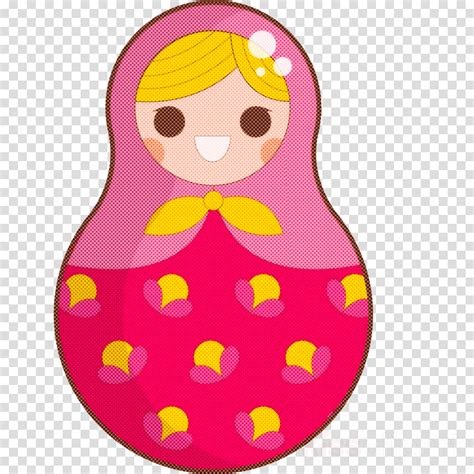 Colorful Russian Doll Clipart Cartoon Drawing Doll Transparent