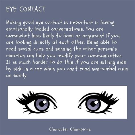 Making Good Eye Contact Is Important In Having Emotionally Loaded