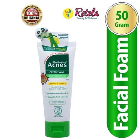 Jual Ntl Acnes Creamy Wash 50g Acne Facial Wash Sabun Wajah Anti