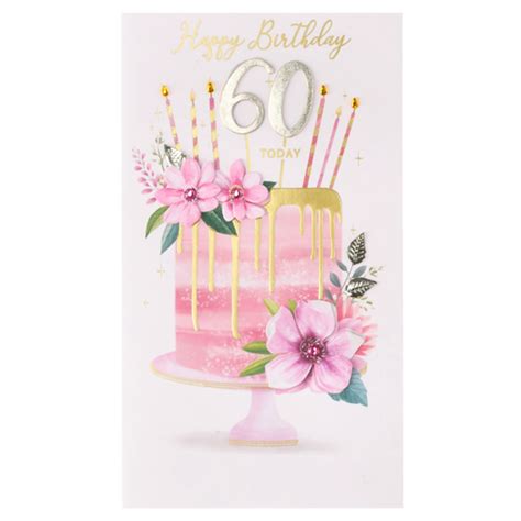 Champagne Everyday Female 60th Birthday Card Birthday Greeting Cards