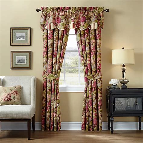 Waverly Floral Flourish Cordial Window Treatments Bed Bath And Beyond