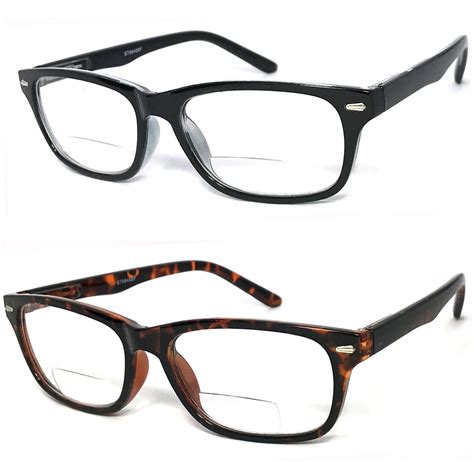 1 or 2 pairs retro rectangular frame mens womens bifocal reading glasses ebay