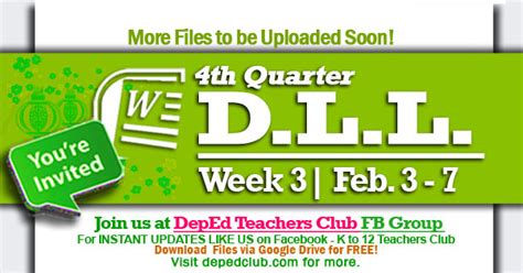 Week Th Quarter Daily Lesson Log Dr Deped Resources Vrogue Co