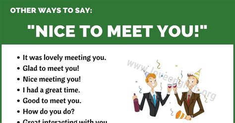 Nice To Meet You 16 Different Ways To Say Nice To Meet You Love English