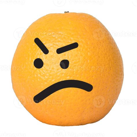 Free Orange Face Angry Isolated 15123618 Png With Transparent Background