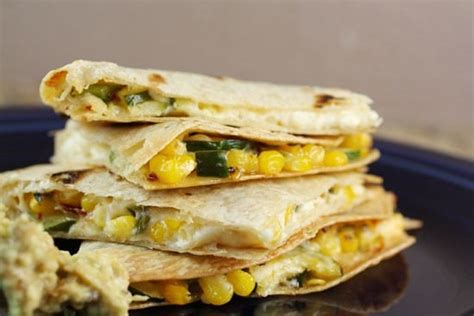 Corn And Zucchini Quesadillas