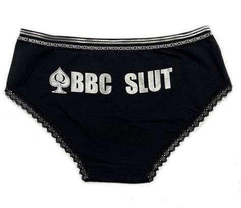 Bbc Slut Bikini Panty With Queen Of Spades Symbol Ebay