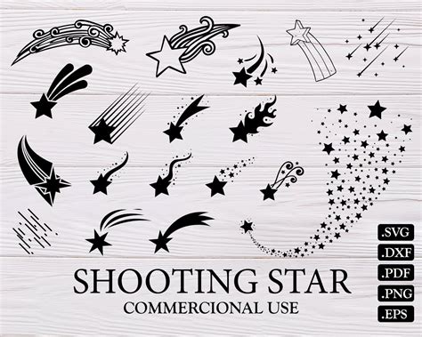 Shooting Star Svg Star Svg Shooting Star Shooting Stars Svg Star