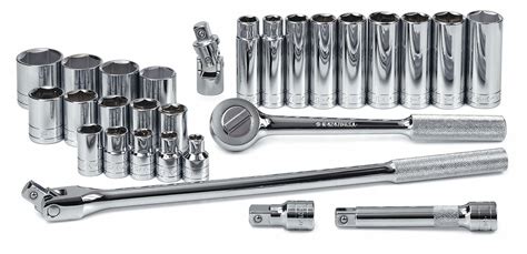 Sk Professional Tools Socket Wrench Set Socket Size Range In To