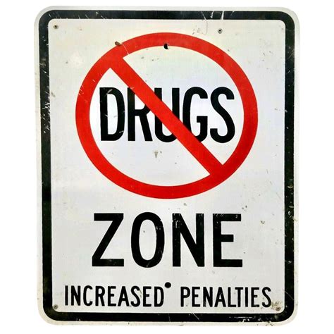 Vintage Just Say No To Drugs Sign At 1stdibs