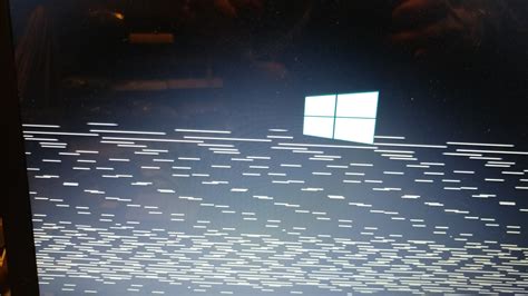 Make sure your computer is on and the windows desktop is running. Broken horizontal lines when booting from Windows 10 USB ...