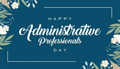 Administrative Professionals Day Background Template Holiday Concept