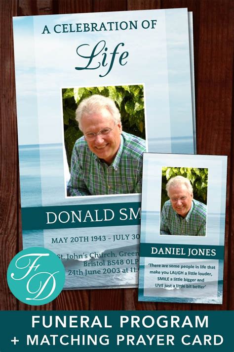 Pin On Funeral Programs For Men Obituary Templates And Prayer Cards