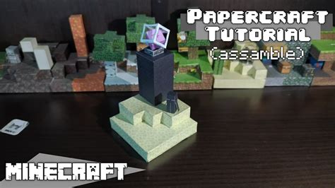 End Minecraft Papercraft Assembly Tutorial Bylominion Youtube