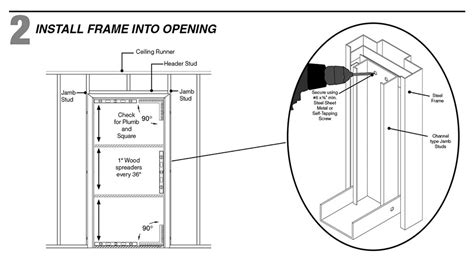 How To Install A Steel Door Frame Into Steel Stud Wall Protradecraft