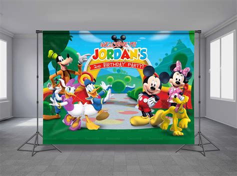 Mickey Mouse Clubhouse Birthday Backdrop Py