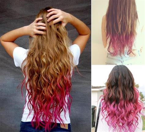Springandsummer 2014 Hairstyles Inspirations Pink Dip Dye