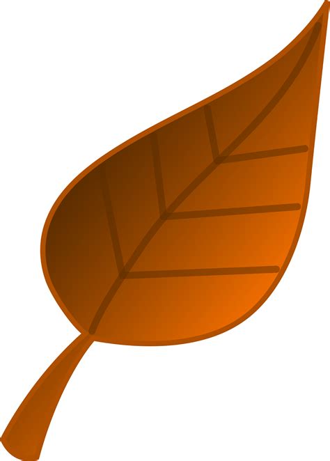Brown Autumn Leaf Vector Art Free Clip Art