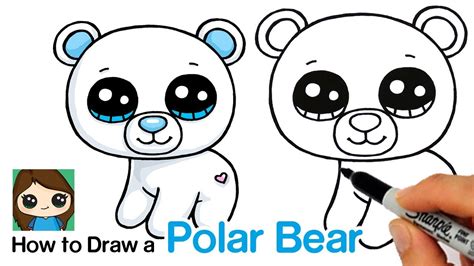 How To Draw A Polar Bear Easy Beanie Boos Çocuk Gelişimi Çocuk