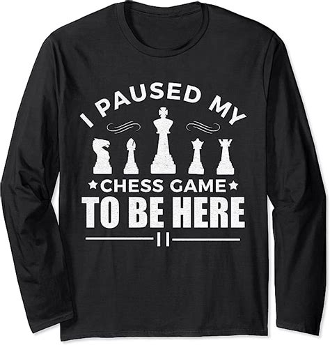 Chess Pieces Chess Player Long Sleeve T Shirt Uk Clothing