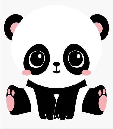 Cute Panda Transparent Images Panda Kawaii Hd Png Download Kindpng