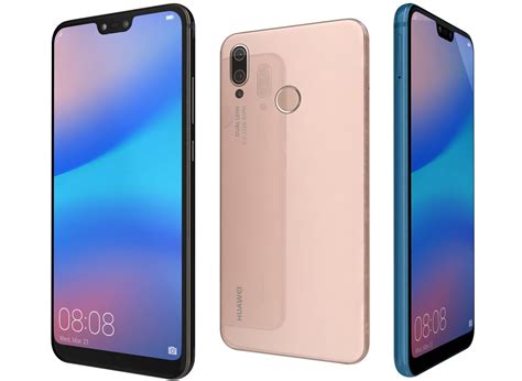 Huawei models list, all tablets, mobile phones, smart watches, with specifications and prices. Huawei P20 Lite All Colors 3D model | CGTrader