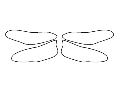 Printable Dragonfly Wings Template