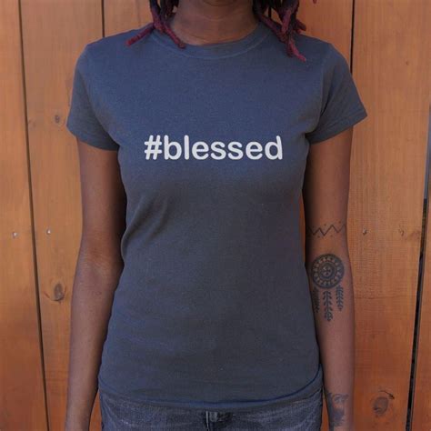 Hashtag Blessed T Shirt Ladies T Shirts For Women Baseball Style