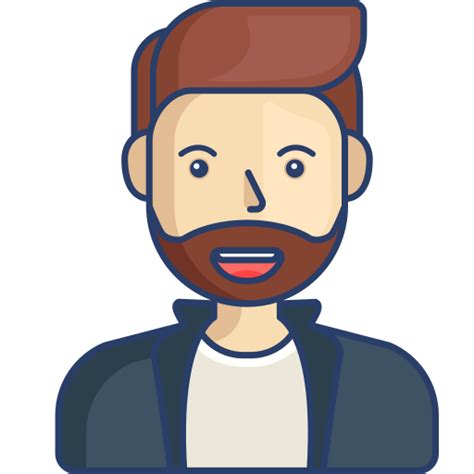 Man Avatar Generic Outline Color Icon