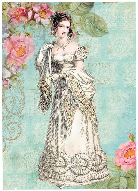 Jane Austen Regency Set Of 4 Panels Atc Altered Art Cards Etsy