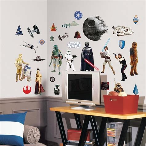 Star Wars Wall Decor Stickers Mandalorian Roommates Wandtattoo