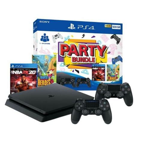 Brand New Sony Playstation 4 Slim 500gb Party Bundle With 2 Controllers