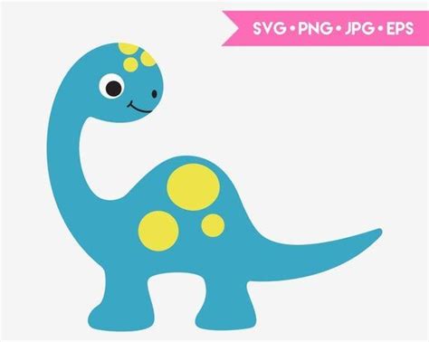 Cute Baby Dinosaur Svg File Include Svg Png Eps Dxf