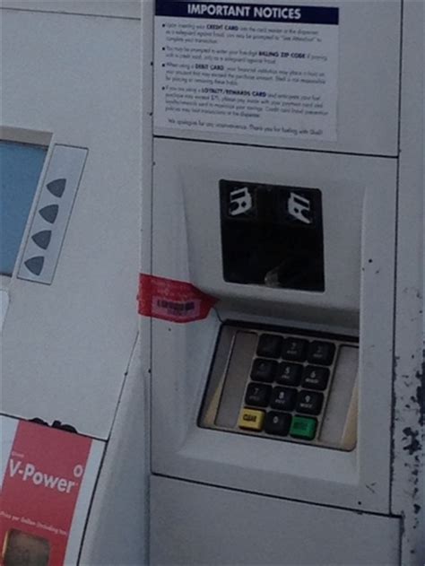 Any time of the month that you receive your shell gas credit card bill. Gas stations try to fight credit, debit card fraud with tamper-resistant tape on pay-at-the-pump ...