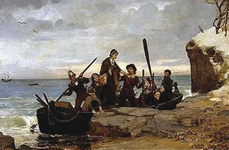 Picture Information Puritans Landing At Plymouth In 1620 Ad
