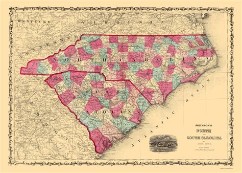 Map Of Nc And Sc Counties Black Sea Map