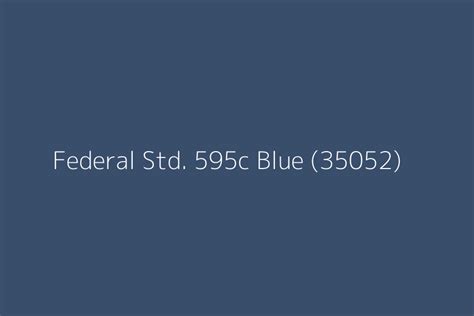 Federal Std 595c Blue 35052 Color Hex Code