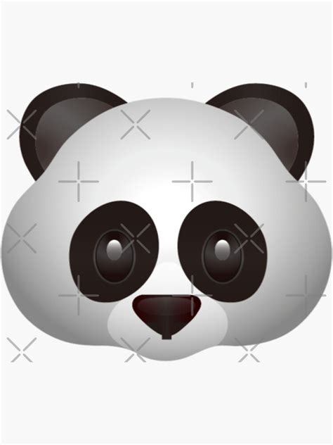 Cute Panda Emoji Sticker For Sale By Printpress Redbubble