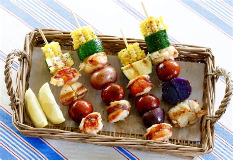 Lobster Kabobs Grilled Kabob Recipes Grilling Recipes Cooking Recipes