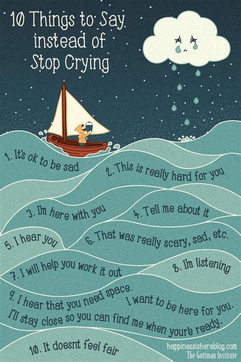 10 Things To Say Instead Of Stop Crying Kids