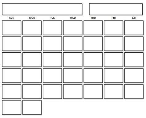 Blank Calendar Template Printable Blank Calendar Calendar Template