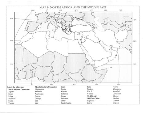 Map 9 North Africa And The Middle East Get Map Update