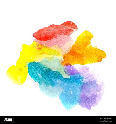 Rainbow Abstract Watercolors Colorful Background Design Elements