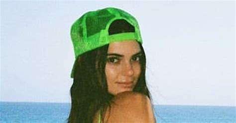 Kendall Jenner Wears Thong Bikini In Pic From Trip With Hailey Bieber
