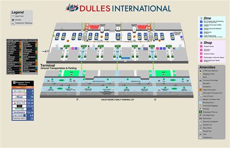 Dulles Airport Terminal Map Navigating Your Way Around The Airport