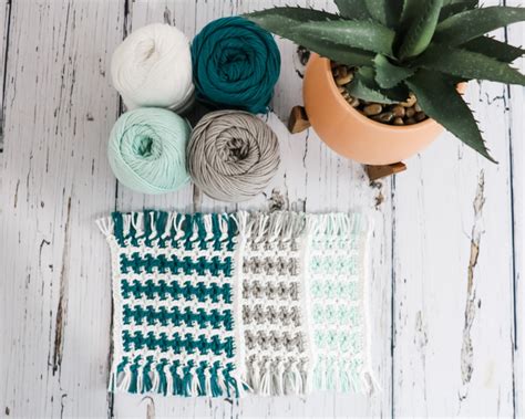 Mosaic Mug Rug Free Crochet Pattern Mj S Off The Hook Designs